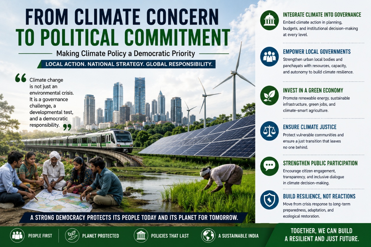 From Climate Concern to Political Commitment: Why Climate Policy Must Move to the Centre of Democratic Governance